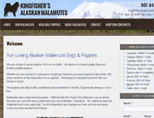 Tablet Screenshot of alaskamalamutepuppies.com